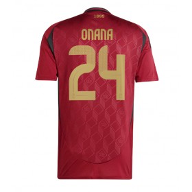 Belgien Amadou Onana #24 Heimtrikot EM 2024 Kurzarm